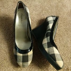 Dressy Plaid Wedges!!